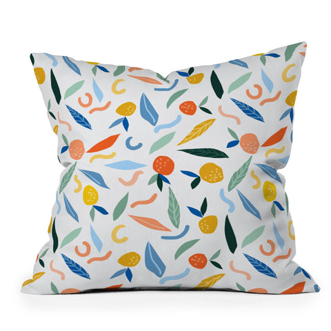 83 Oranges Art Is To Give Life A Shape Outdoor Throw Pillow