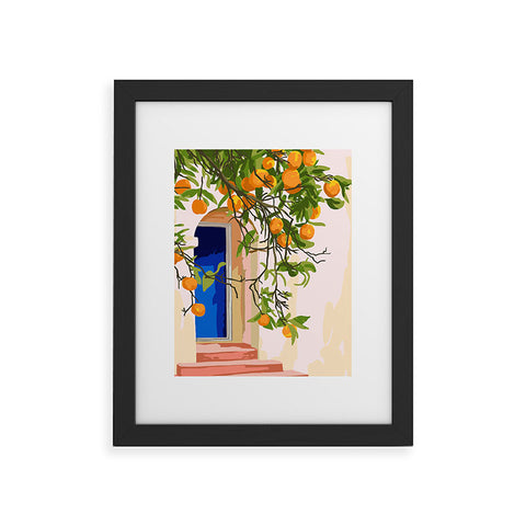 83 Oranges Go With All Your Heart Framed Art Print