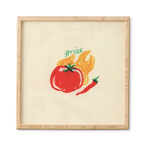 adrianne aries tomato Framed Wall Art