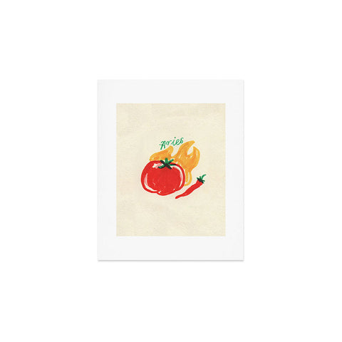 adrianne aries tomato Art Print