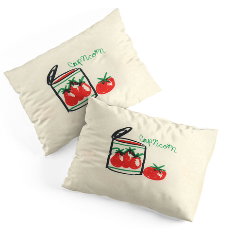 adrianne capricorn tomato Pillow Shams