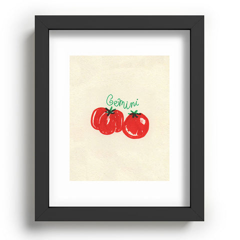 adrianne gemini tomato Recessed Framing Rectangle