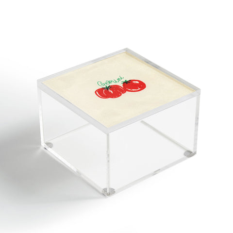 adrianne gemini tomato Acrylic Box