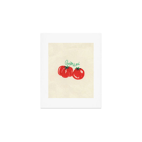 adrianne gemini tomato Art Print