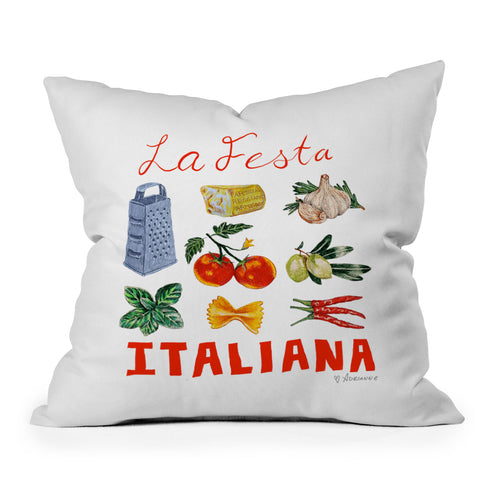 adrianne La Festa Italiana Throw Pillow