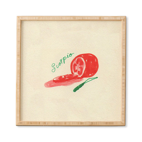 adrianne scorpio tomato Framed Wall Art
