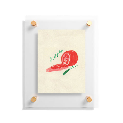adrianne scorpio tomato Floating Acrylic Print