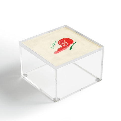 adrianne scorpio tomato Acrylic Box