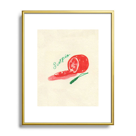adrianne scorpio tomato Metal Framed Art Print