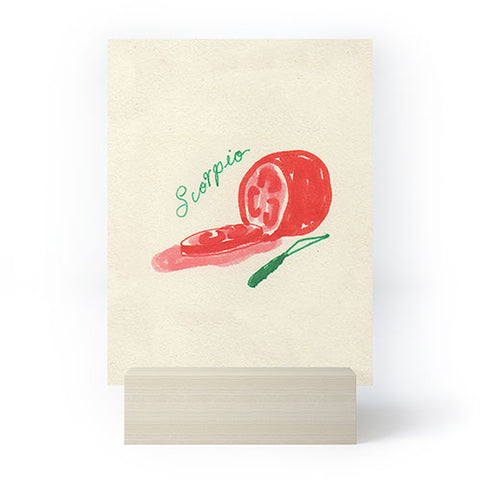 adrianne scorpio tomato Mini Art Print