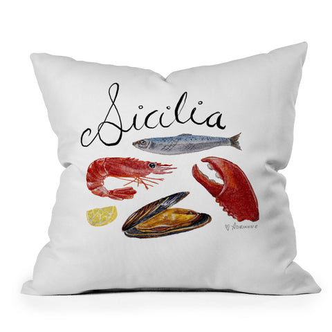 adrianne Sicilia Throw Pillow