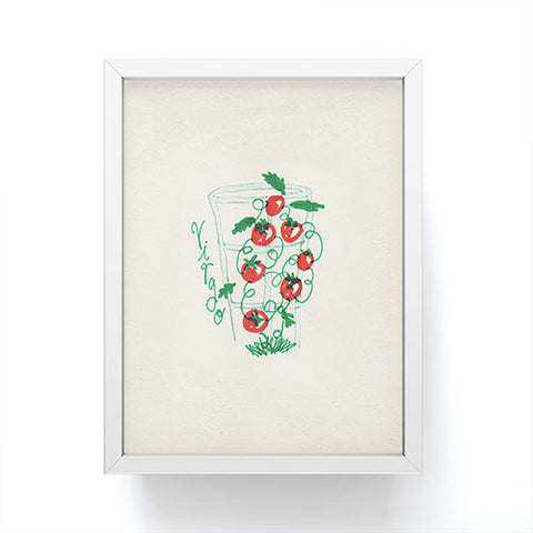 adrianne virgo tomato Framed Mini Art Print