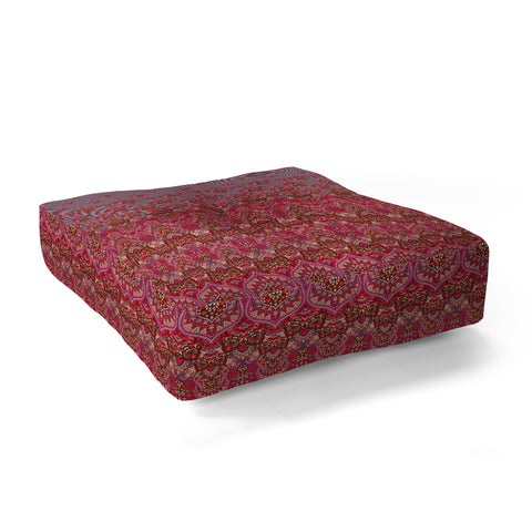 Aimee St Hill Farah Blooms Red Floor Pillow Square