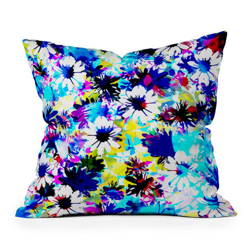 Aimee St Hill Floral 5 Outdoor Throw Pillow