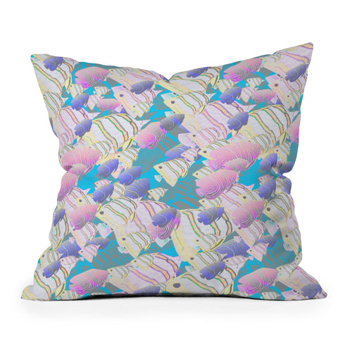 Aimee St Hill Techno Fish Outdoor Throw Pillow