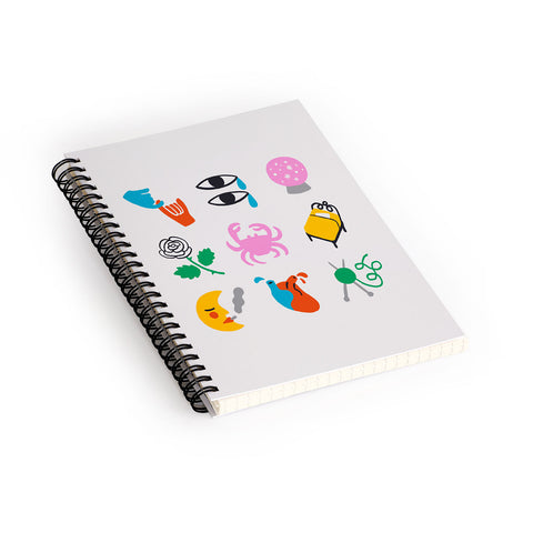 Aley Wild Cancer Emoji Spiral Notebook