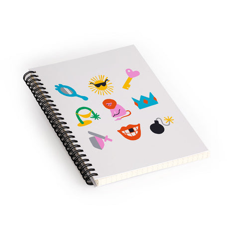Aley Wild Leo Emoji Spiral Notebook