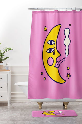 Aley Wild Moonitude Shower Curtain And Mat