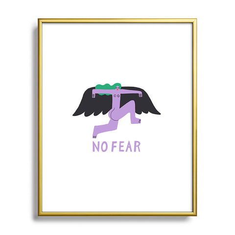 Aley Wild No Fear Metal Framed Art Print