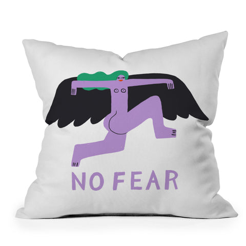 Aley Wild No Fear Throw Pillow