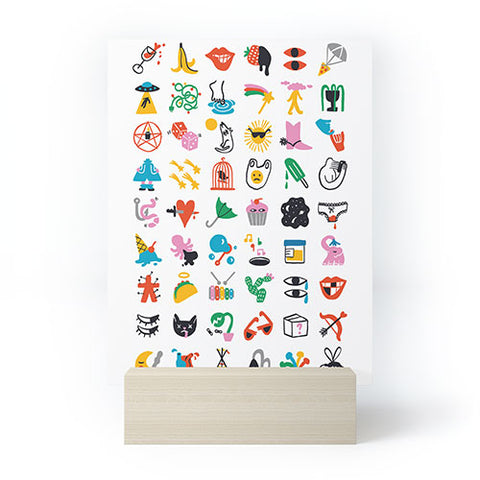 Aley Wild Relevant Symbols Mini Art Print