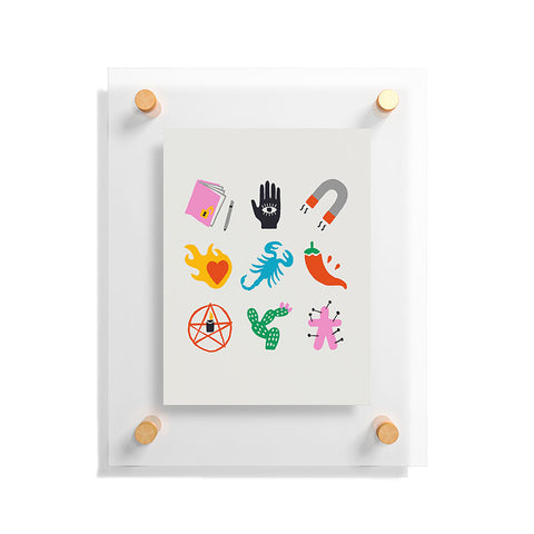Aley Wild Scorpio Emoji Floating Acrylic Print