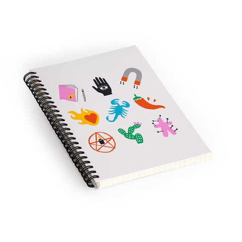 Aley Wild Scorpio Emoji Spiral Notebook