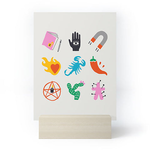 Aley Wild Scorpio Emoji Mini Art Print