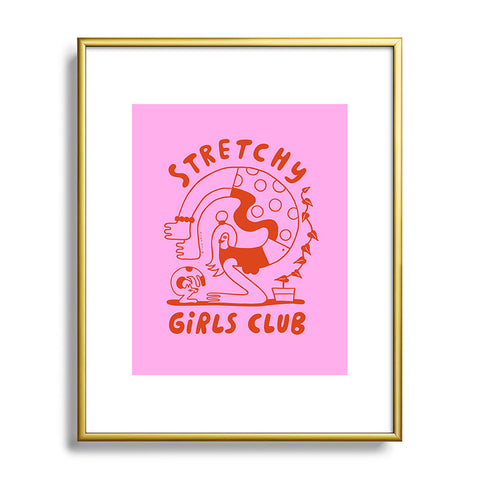 Aley Wild Stretchy Girls Club Metal Framed Art Print