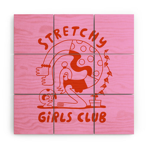 Aley Wild Stretchy Girls Club Wood Wall Mural
