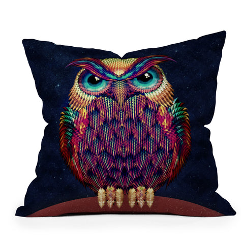 Ali Gulec Owl 2 Outdoor Throw Pillow