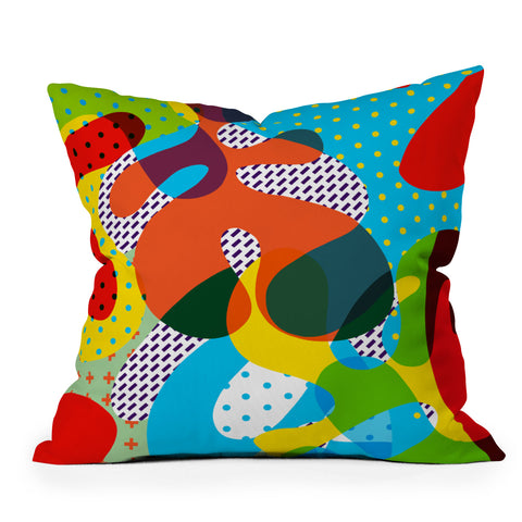 Ali Gulec Very Funny Pattern Outdoor Throw Pillow