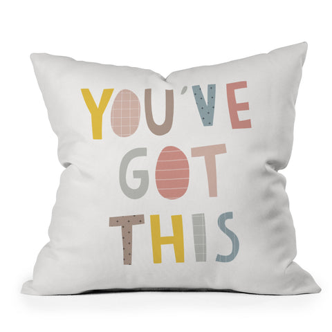 Alice Rebecca Potter Youve Got This Outdoor Throw Pillow