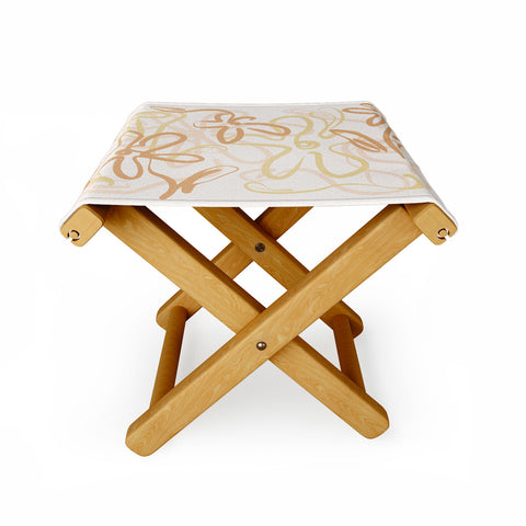 Alilscribble Another Flower Design Folding Stool