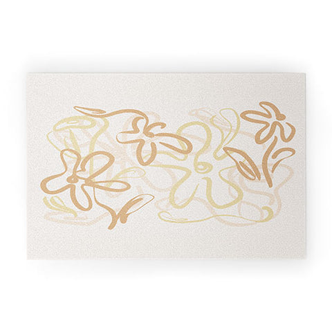 Alilscribble Another Flower Design Welcome Mat