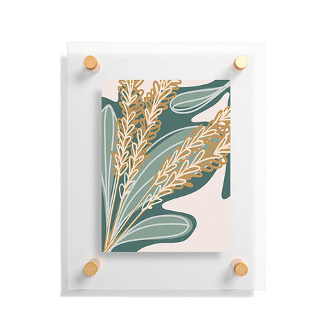 Alilscribble Leaves and things Floating Acrylic Print
