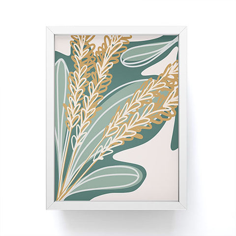 Alilscribble Leaves and things Framed Mini Art Print