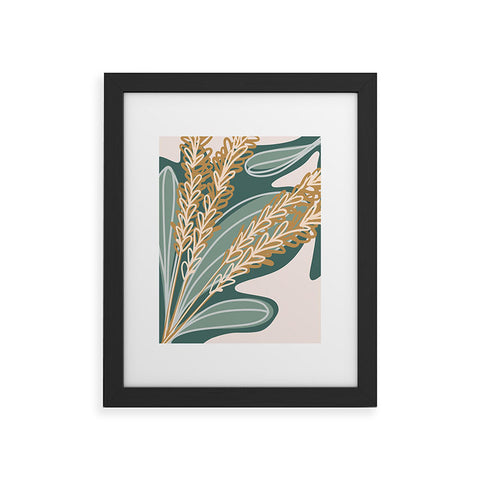 Alilscribble Leaves and things Framed Art Print