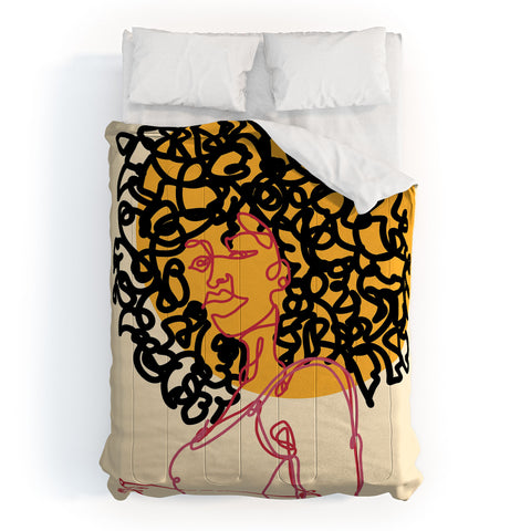 Alilscribble Sun Girl Comforter