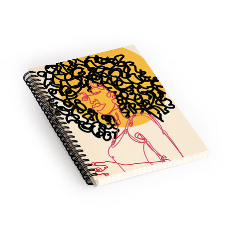 Alilscribble Sun Girl Spiral Notebook