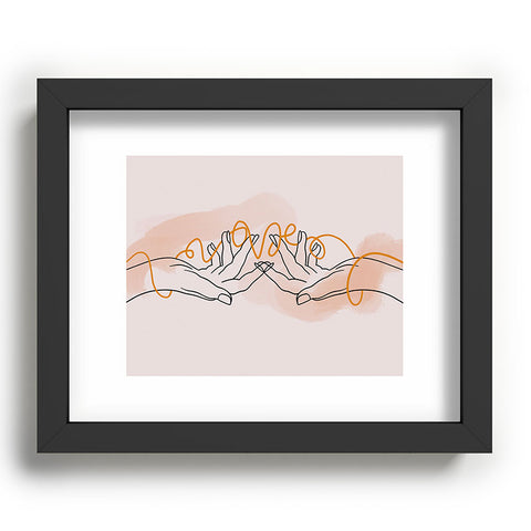 Alilscribble With Love Recessed Framing Rectangle