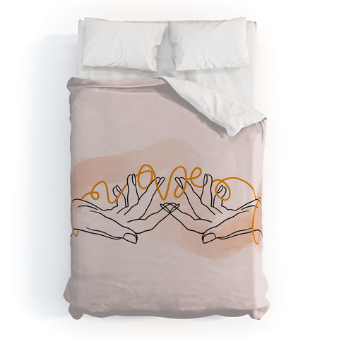 Alilscribble With Love Duvet Cover