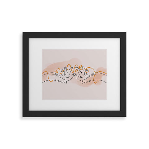 Alilscribble With Love Framed Art Print