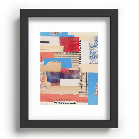 Alisa Galitsyna Abstract Mixed Media Collage 2 Recessed Framing Rectangle