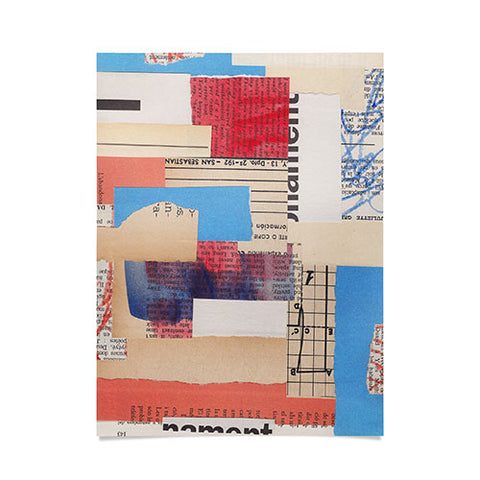 Alisa Galitsyna Abstract Mixed Media Collage 2 Poster