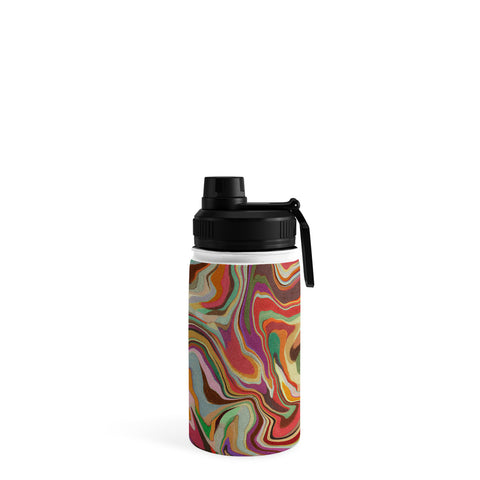 Alisa Galitsyna Colorful Liquid Swirl Water Bottle