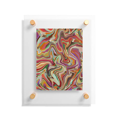 Alisa Galitsyna Colorful Liquid Swirl Floating Acrylic Print