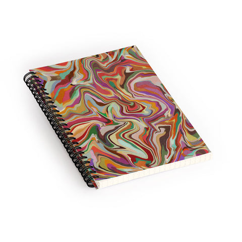 Alisa Galitsyna Colorful Liquid Swirl Spiral Notebook
