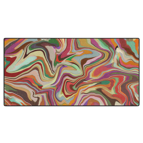 Alisa Galitsyna Colorful Liquid Swirl Desk Mat