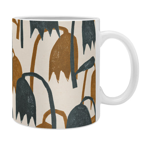 Alisa Galitsyna Linocut Tulip Pattern 1 Coffee Mug